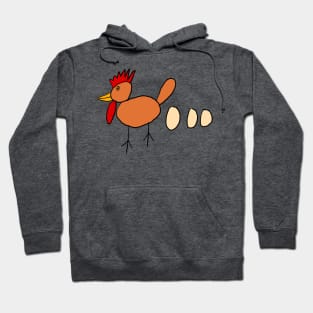 Kids Chicken Drawing Hoodie